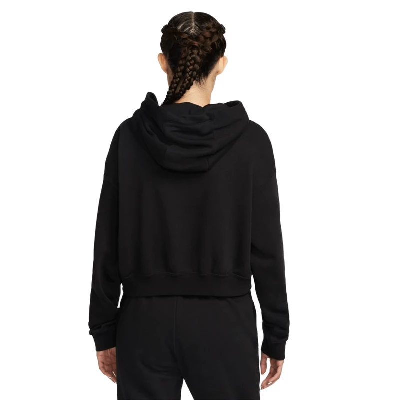 Nike Sportswear Club Fleece Crop Graphic Logo Hoodie - Women's - Image 5