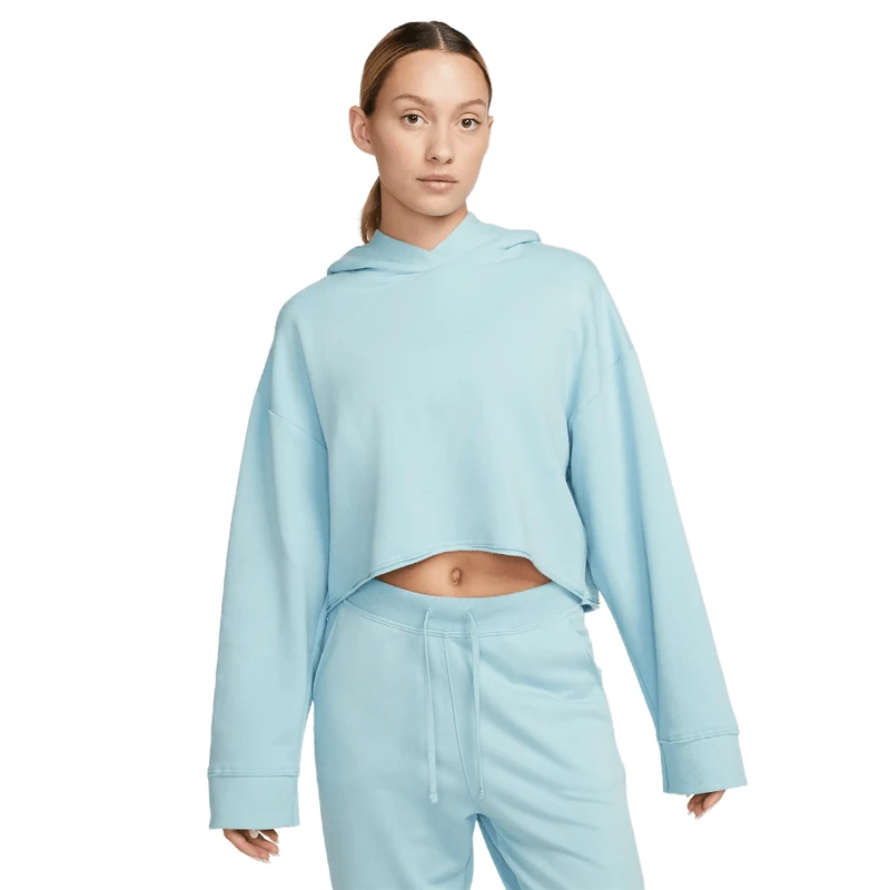 Nike Luxe Cropped Fleece Hoodie - Women's - Image 6